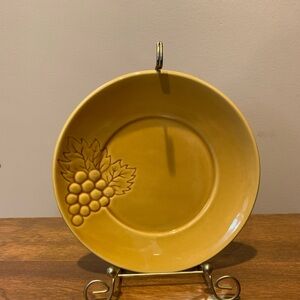 (2) Pier 1 Harvest Gold Bread Stoneware plates